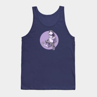 Robot Playing 909 Drum Machine Tank Top